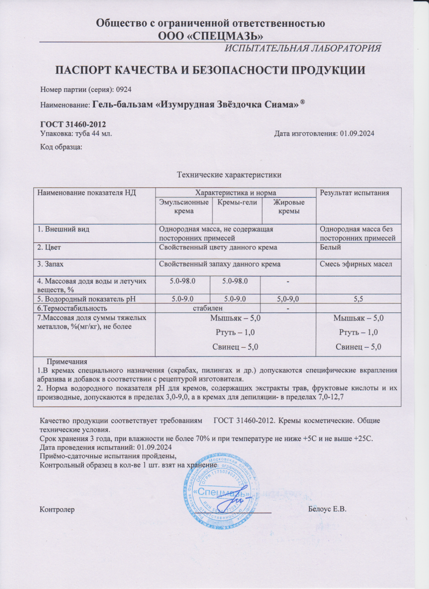 Паспорт №092024